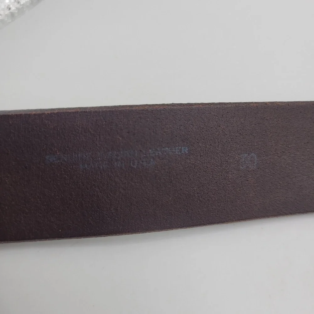 American Eagle Belt 30 Brown Leather Classic Everyday Industrial Work Rugged